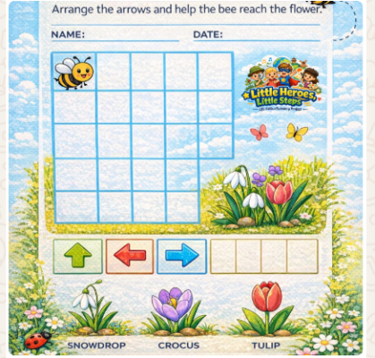 Help the Bee Reach the Spring Flower